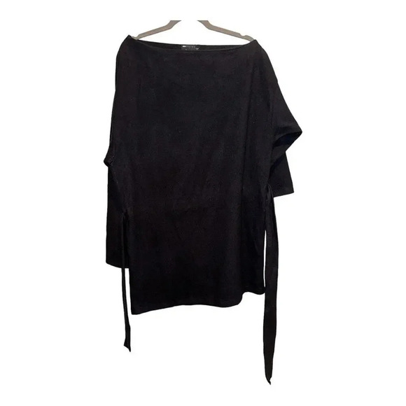 ASOS Slouchy Off The Shoulder Mini Dress With Belt - Picture 5 of 5